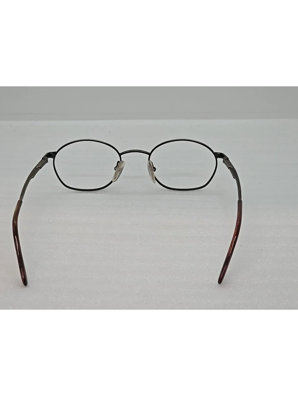 Vtg AO American Optical  Safety Tortoise Bronze Metal Frame Only 49-20-140